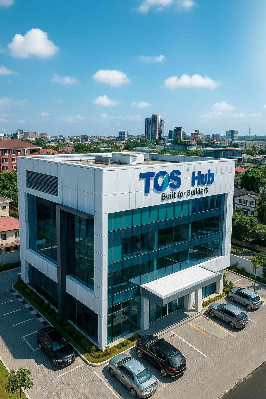 The TOS Hub building in Lagos, Nigeria.